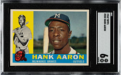 1960 Topps #300 Hank Aaron SGC EX/NM 6