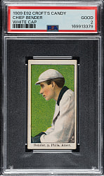 1909 E92 Croft's Candy Chief Bender White Cap PSA GOOD 2