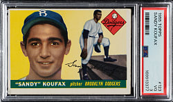 1955 Topps #123 Sandy Koufax Rookie PSA VG 3