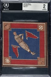 1914 B18 Blankets Casey Stengel Blue Infield BGS GOOD 2