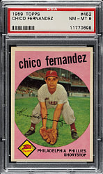 1959 Topps #452 Chico Fernandez PSA NM-MT 8