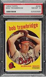 1959 Topps #239 Bob Trowbridge PSA NM-MT 8
