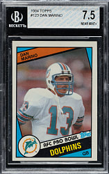 1984 Topps Football #123 Dan Marino Rookie BGS NM+ 7.5