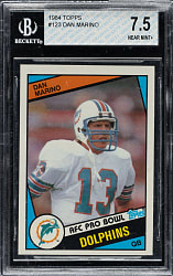 1984 Topps Football #123 Dan Marino Rookie BGS NM+ 7.5