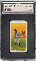 1909 E101 Anonymous "Set of 50" Dots Miller Fielding PSA POOR 1