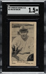 1927 E126 American Caramel "Series of 60" #31 Walter Henline SGC FAIR 1.5