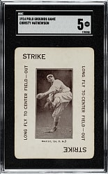 1914 WG4 Polo Grounds Game Christy Mathewson SGC EX 5
