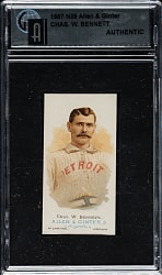 1888 N28 Allen & Ginter Charles Bennett GAI Authentic