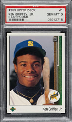 1989 Upper Deck #1 Ken Griffey Jr. Rookie PSA GEM MINT 10
