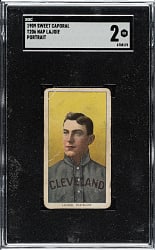 1909-1911 T206 White Border Nap Lajoie Portrait SGC GOOD 2