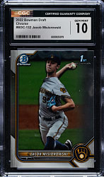 2022 Bowman Chrome Draft #BDC-132 Jacob Misiorowski CGC GEM MINT 10