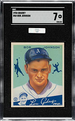 1934 R320 Goudey #68 Bob Johnson SGC NM 7 (MBA Silver Diamond)