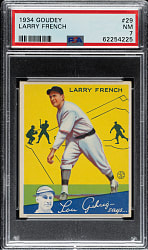 1934 R320 Goudey #29 Larry French PSA NM 7