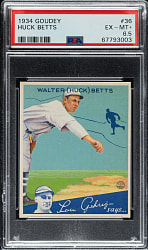 1934 R320 Goudey #36 Huck Betts PSA EX-MT+ 6.5