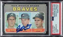 Signed 1970 Topps #621 Darrell Evans PSA/DNA GEM MINT 10