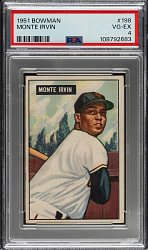 1951 Bowman #198 Monte Irvin Rookie PSA VG-EX 4