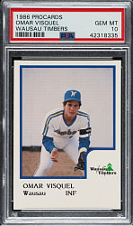 1986 Procards Omar Visquel PSA GEM MINT 10