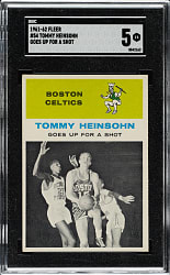 1961-1962 Fleer Basketball #54 Tom Heinsohn In Action SGC EX 5