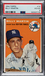 1954 Topps #13 Billy Martin PSA VG-EX 4