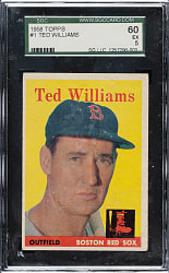1958 Topps #1 Ted Williams SGC EX 60