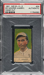 1921 W516-2-2 #24 Harry Hooper PSA Authentic