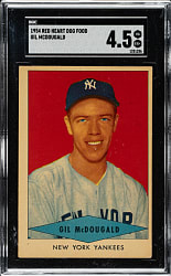 1954 Red Heart Gil McDougald SGC VG/EX+ 4.5