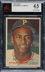 1957 Topps #76 Roberto Clemente BVG VG-EX+ 4.5