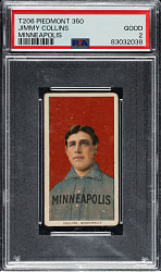 1909-1911 T206 White Border Jimmy Collins PSA GOOD 2