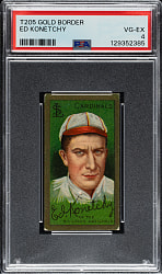 1911 T205 Gold Border Ed Konetchy PSA VG-EX 4