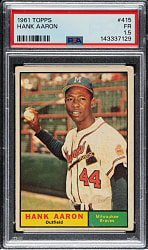 1961 Topps #415 Hank Aaron PSA FAIR 1.5