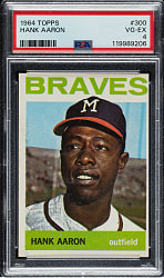 1964 Topps #300 Hank Aaron PSA VG-EX 4