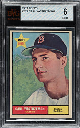 1961 Topps #287 Carl Yastrzemski BVG EX-MT 6