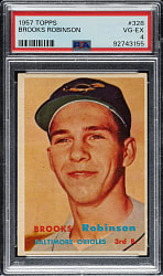 1957 Topps #328 Brooks Robinson Rookie PSA VG-EX 4