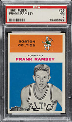 1961-1962 Fleer Basketball #35 Frank Ramsey PSA NM 7