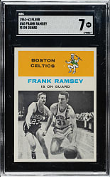 1961-1962 Fleer Basketball #60 Frank Ramsey In Action SGC NM 7