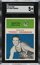 1961-1962 Fleer Basketball #19 Tommy Heinsohn SGC EX 5
