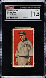 1909-1911 T206 White Border Donie Bush CGC FAIR 1.5 - Polar Bear Back