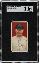 1909-1911 T206 White Border Chief Meyers SGC FAIR 1.5