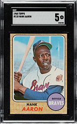 1968 Topps #110 Hank Aaron SGC EX 5