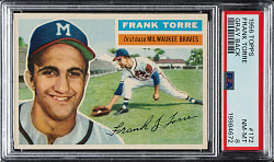 1956 Topps #172 Frank Torre Gray Back PSA NM-MT 8
