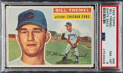 1956 Topps #96 Bill Tremel White Back PSA NM-MT 8