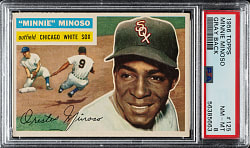1956 Topps #125 Minnie Minoso Gray Back PSA NM-MT 8