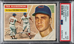 1956 Topps #25 Ted Kluszewski White Back PSA NM-MT 8