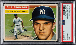 1956 Topps #61 Bill Skowron Gray Back PSA NM-MT 8