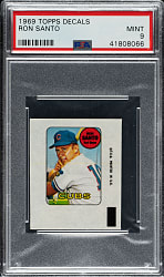 1969 Topps Decals Ron Santo PSA MINT 9