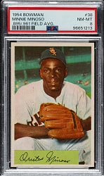 1954 Bowman #38 Minnie Minoso PSA NM-MT 8
