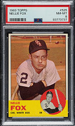 1963 Topps #525 Nellie Fox PSA NM-MT 8