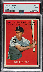 1961 Topps #477 Nellie Fox MVP PSA NM 7
