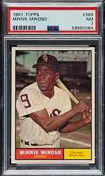 1961 Topps #380 Minnie Minoso PSA NM 7