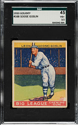 1933 R319 Goudey #168 Goose Goslin SGC VG+ 45